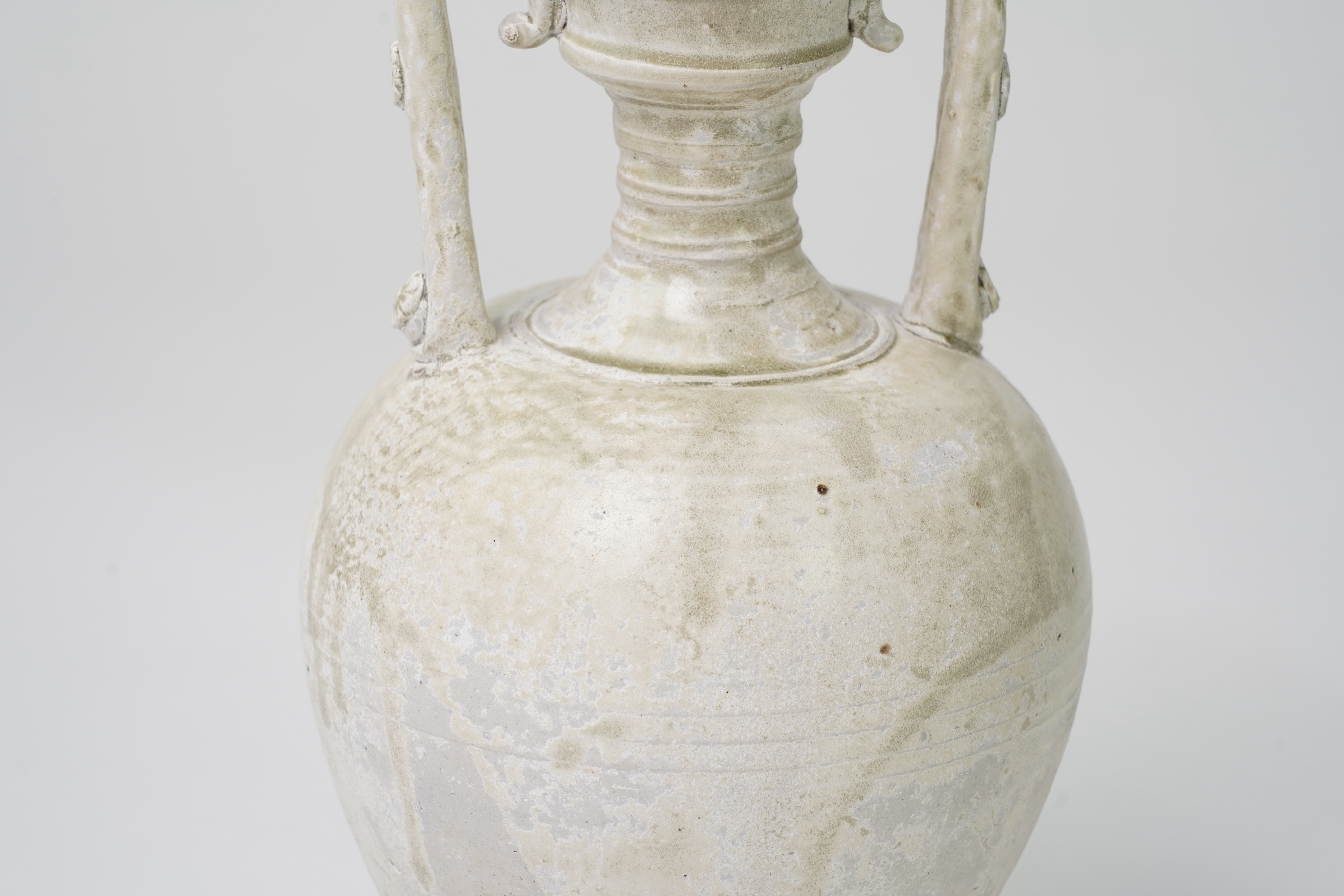 A Chinese white ware amphora, Tang dynasty (6th-8th century AD)